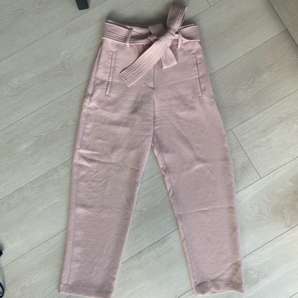 Pink Wilfred Tie-Front Pant